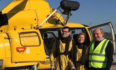 Anneleen Van Bossuyt, Sander Loones, voor helikopter